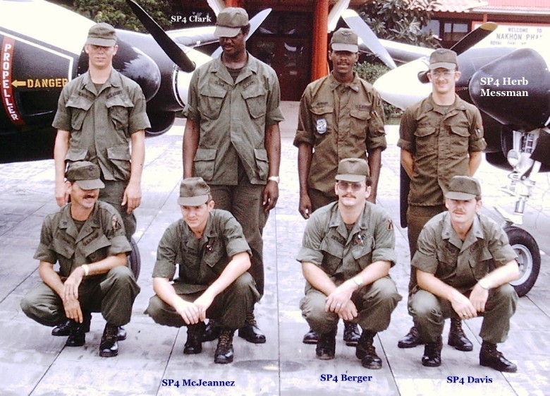 JCRC Flight Support Section enlisted personnel, 70th Aviation Detachment, Thailand, 1974