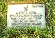 LTC Robert D. Bayne, grave marker