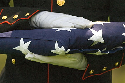 United States burial flag