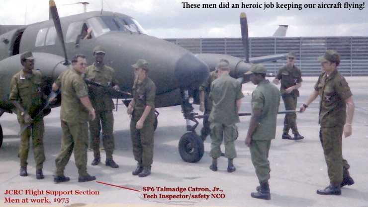 JCRC Flight Support Section personnel JCRC Flight Support Section personnel