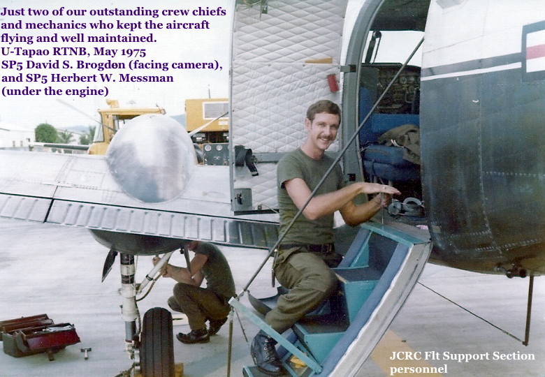 JCRC Flight Support Section personnel JCRC Flight Support Section personnel