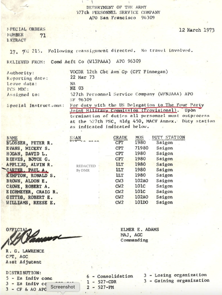 Personal account via application for a civilian position by the last commander Personal account via application for a civilian position by the last commander