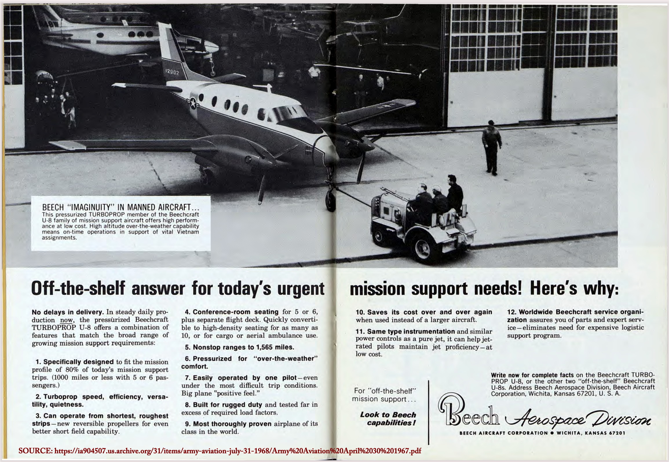 Army Aviation Magazine, Volumn 16, Number 4, page 10-11, 30 April 1967 Army Aviation Magazine, Volumn 16, Number 4, page 10-11, 30 April 1967