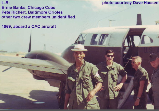 Professional baseball players aboard CAC aircraft Professional baseball players aboard CAC aircraft