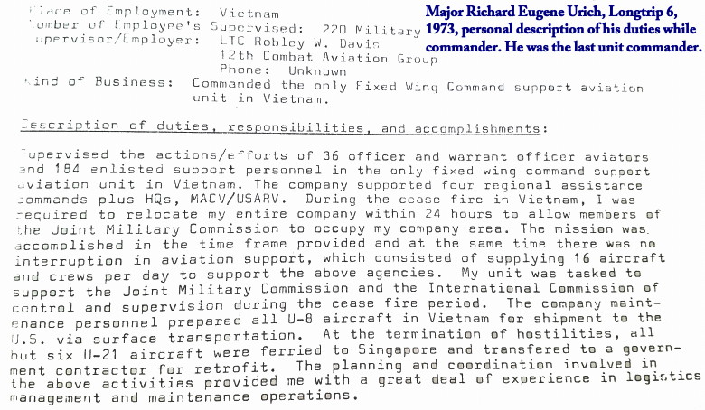 Personal account via application for a civilian position by the last commander Personal account via application for a civilian position by the last commander