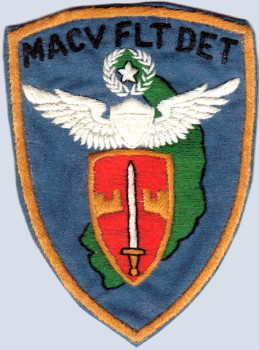 MACV Flight Detachment patch, circa 1965, courtesy Jim Killette MACV Flight Detachment patch, circa 1965, courtesy Jim Killette