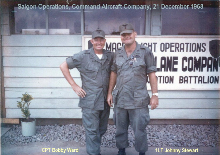 CPT Bobby Ward and 1LT Johnny Stewart, CAC, 1968-69 CPT Bobby Ward and 1LT Johnny Stewart, CAC, 1968-69